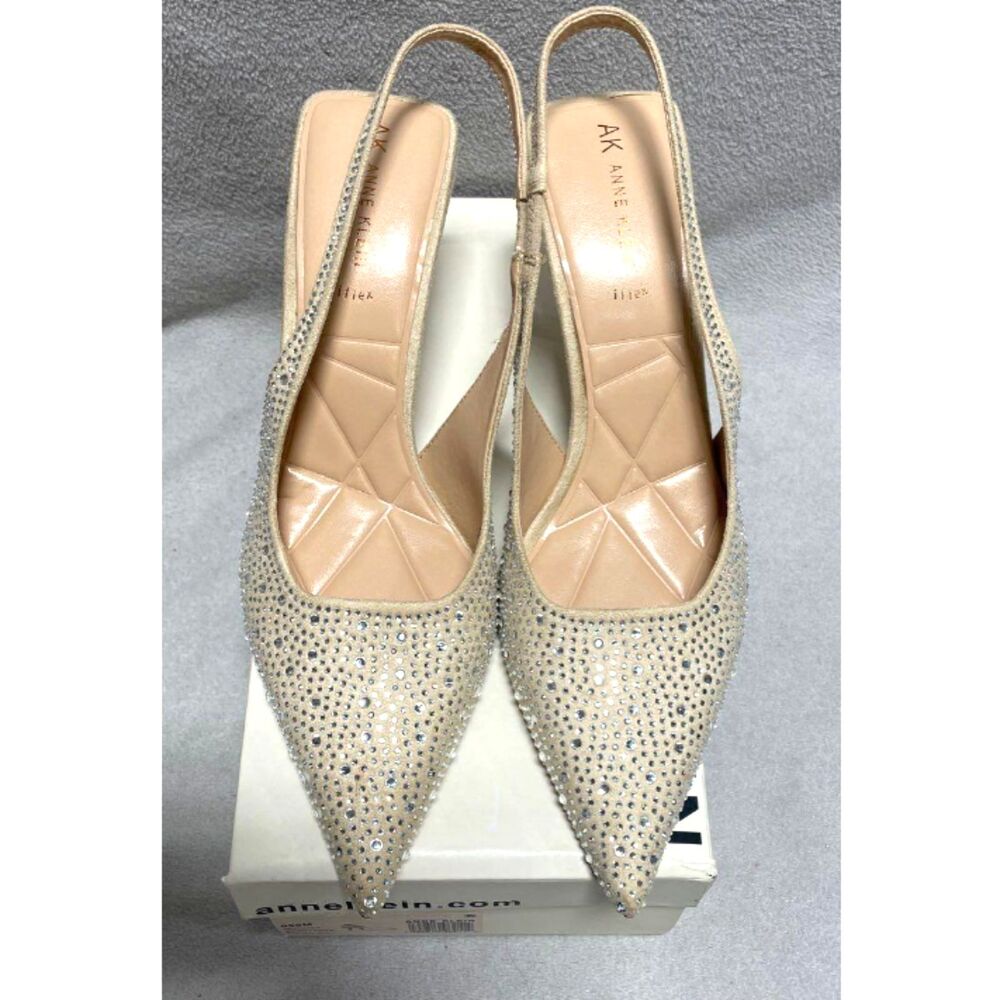 Anne Klein Indianna Sling Back Jeweled Pump Heels - Size 9 New!